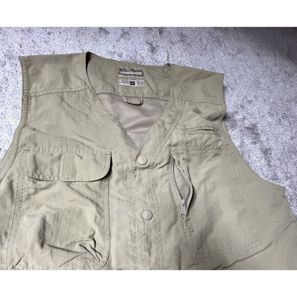 Royal Robbins Mens Khaki Utility Vest M Nylon Outdoor 8 Pockets - Picture 8 of 10